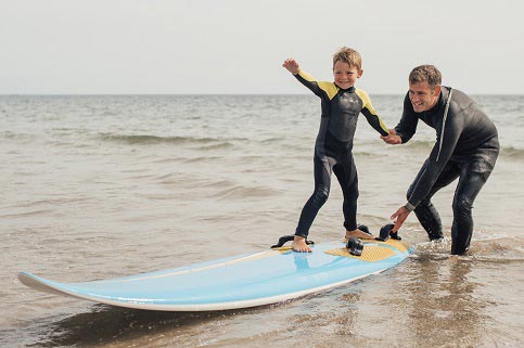 surf famille vacances